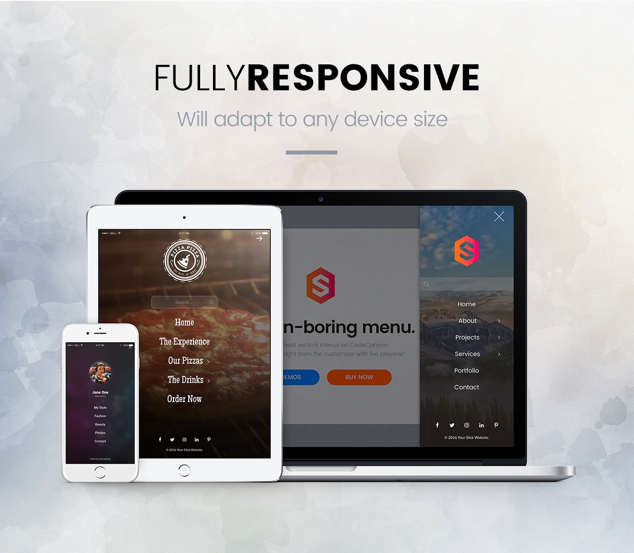 Slick Menu - Fully Responsive
