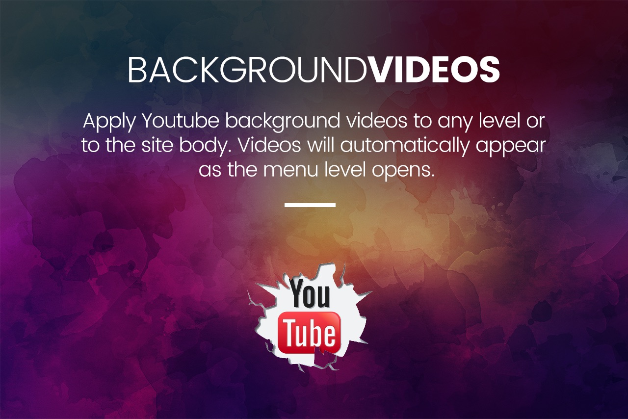 Slick Menu - Video Backgrounds