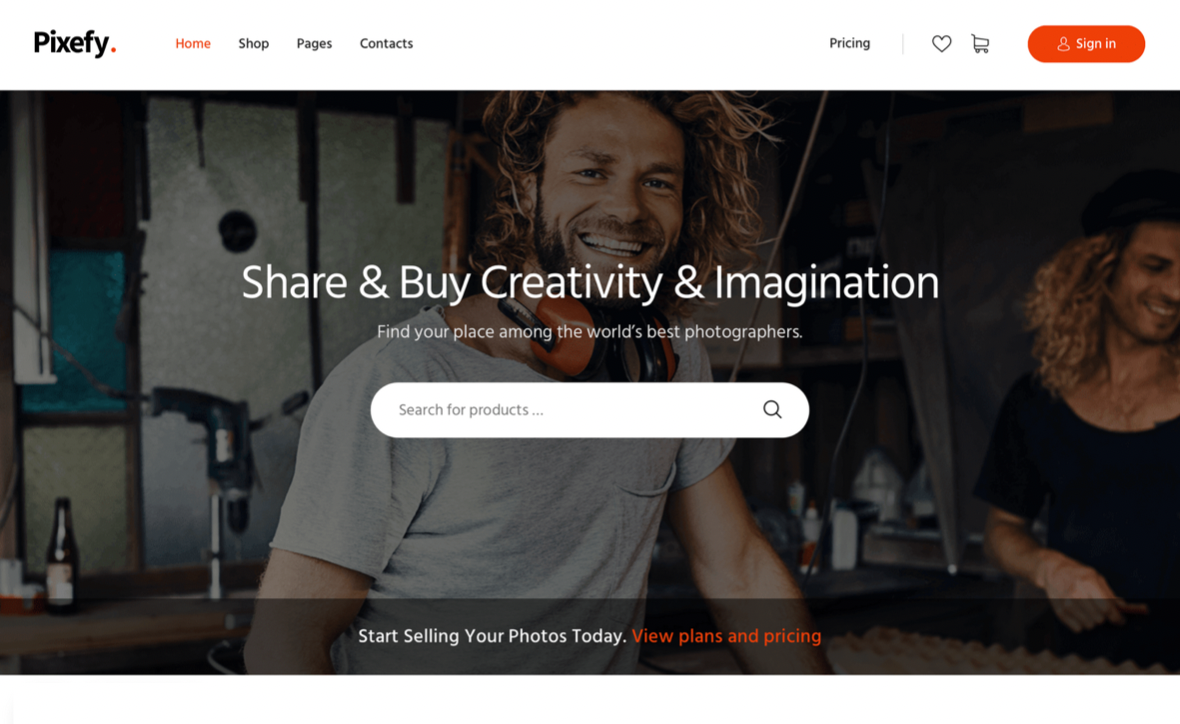 Pixefy is one of the best WooCommerce themes for digital downloads. 
